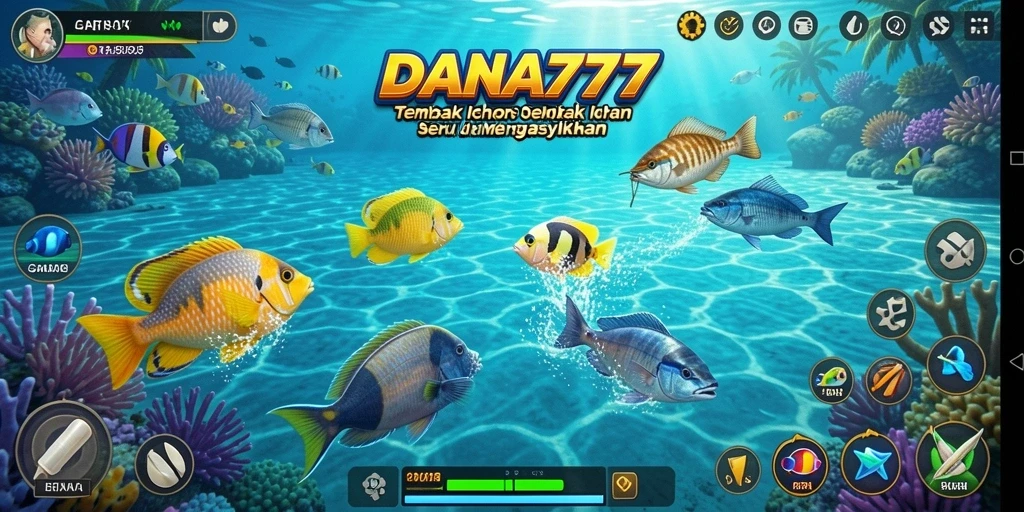 Tampilan gameplay DANA777 yang penuh warna dan mendebarkan.