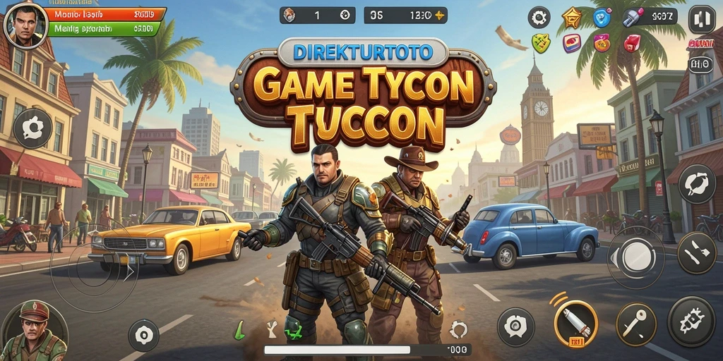 Screenshot menunjukkan gameplay seru dalam mengelola bisnis Tycoon.