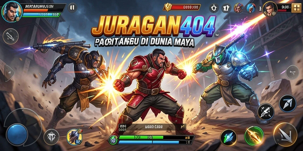 Gameplay JURAGAN404 yang penuh aksi dan tantangan.