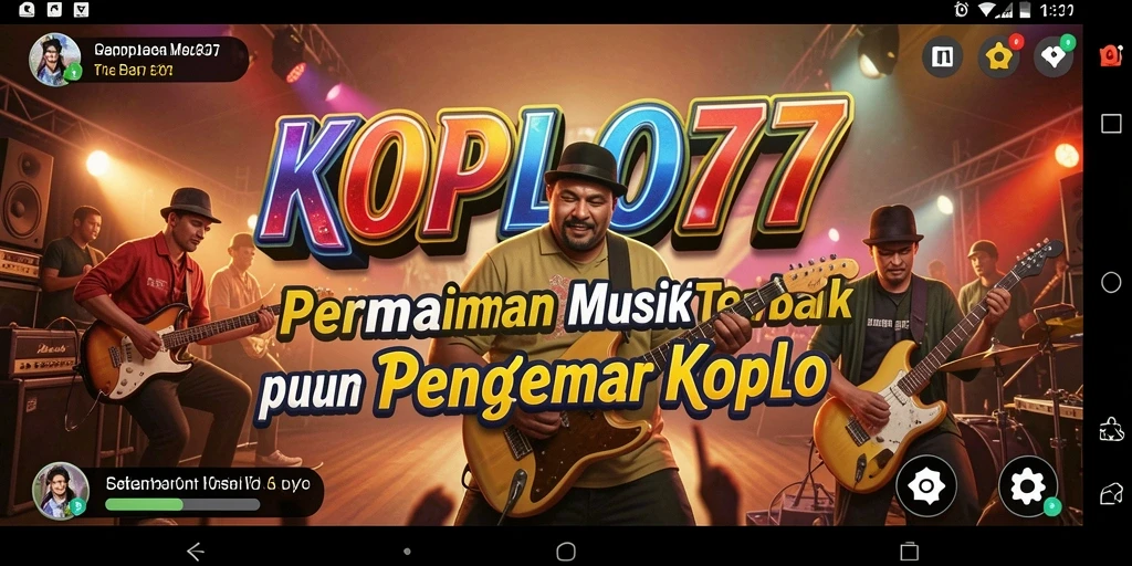 Tampilan gameplay KOPLO77 dengan interaksi musik koplo yang seru.